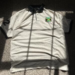 Desire Collection Jamaica Polo Shirt Size Xxl beige Short Sleeve Jersey #3